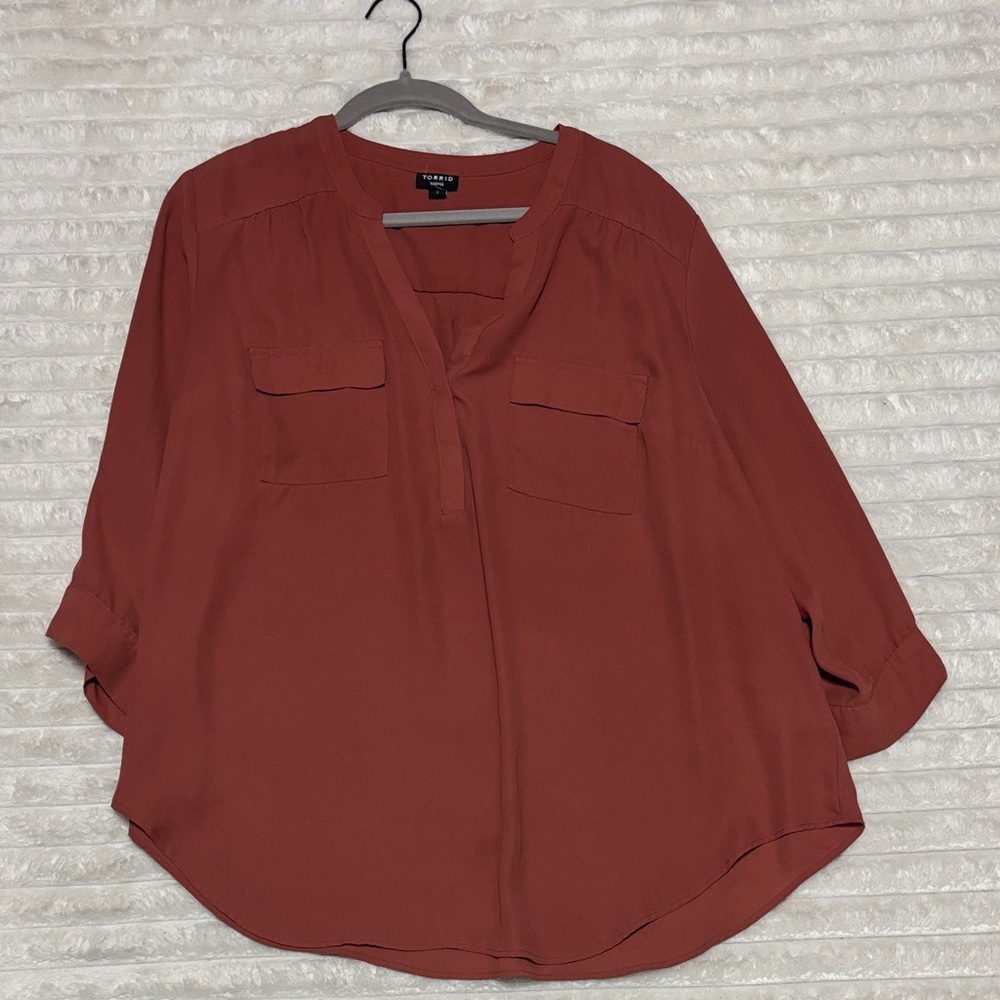 Torrid Rust Blouse